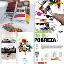 Exposición de carteles sobre las razones de la Pobreza. Design, and Traditional illustration project by Israel Bernardo Valdaliso - 03.13.2015