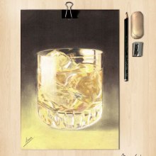 Lápices de colores. Whisky. Un proyecto de Ilustración tradicional y Bellas Artes de Mar Gómez - 15.03.2015