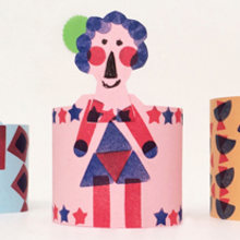 How to make a paper family. Workshop.. Character Design, Education, and Collage project by Heroine Studio - 03.15.2015
