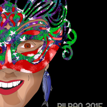 Cartel Carnavales Bilbao 2015. Un proyecto de Ilustración tradicional de JaimedFL - 19.03.2015