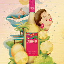 Veranito malagueño con Cartojal. Ilustração tradicional, Publicidade, e Design gráfico projeto de Lisa Fernández Karlsson - 21.03.2015