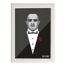 Don Vito Corleone. Traditional illustration, and Graphic Design project by Beitebe  - 03.21.2015