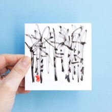 Handmade Cards (tinta y lápices de colores). Un proyecto de Ilustración tradicional de Sami Garra - 22.03.2015