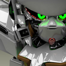 Gundam en SD minor. 3D project by Román Plaza - 03.22.2015