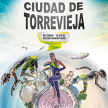 Cartel Club Triatlón Torrevieja. Design, Advertising, Graphic Design, and Marketing project by CARLOS GARCIA LOPEZ - 03.22.2015