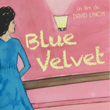Poster Blue Velvet . Traditional illustration, and Film project by Juan Carlos Díaz - 03.23.2015