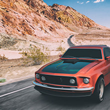 Ford Mustang 1969 Mach1. 3D, Design de automóveis, Design de jogos, Design gráfico, e Design de produtos projeto de Pietrangelo Manzo - 23.03.2015