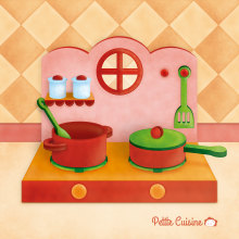 Petite Cuisine. Ilustração tradicional projeto de Adriana Sáez - 29.03.2015
