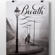 Breath_Lettering . Un proyecto de Fotografía, Diseño editorial, Diseño gráfico, Tipografía y Caligrafía de Sara Baeza Galán - 29.03.2015