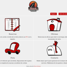 Front End Web Rent a Car. Web Design, e Desenvolvimento Web projeto de Alfonso Rodríguez - 31.03.2015