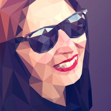 Low Poly Portrait. Traditional illustration project by Javier Venegas - 03.31.2015