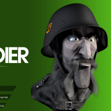 Sold Soldier Speed Sculpt. Un proyecto de 3D y Escultura de Víctor Lobo - 24.02.2015