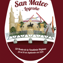 Propuesta cartel San Mateo 2014. Publicidade, e Design gráfico projeto de Omar Andrés Corchero - 06.08.2014