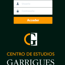 Interface design - Intranet Centro Garrigues. Web Design project by Enrique Sáez Mata - 12.06.2014