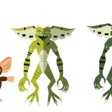 Gremlins. Design, Traditional illustration, Motion Graphics, Film, Video, TV, Animation, and Video project by Manuel Garcia - 04.07.2015