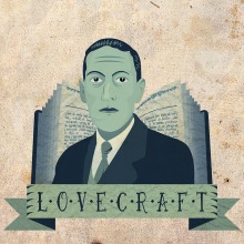 H.P. Lovecraft. Traditional illustration project by Lucas Alves - 04.07.2015