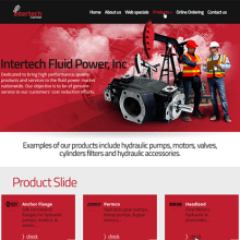 Intertech Fluid Power. UX / UI, Direção de arte, e Web Design projeto de Brian Colquhoun - 08.04.2015