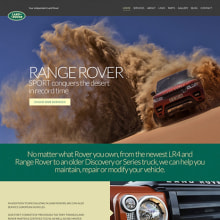 Land Rover, JC's British 4x4. UX / UI, Direção de arte, e Web Design projeto de Brian Colquhoun - 08.04.2015