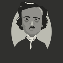 Poe. Traditional illustration project by Lucas Alves - 04.08.2015