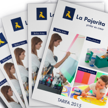 Diseño y maquetación de la tarifa de precios 2015 para Pinturas "La Pajarita". Un proyecto de Diseño y Diseño gráfico de Isabel Espert Suárez de Lezo - 13.04.2015