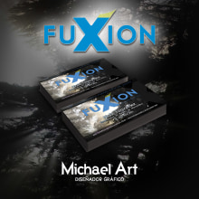 Tarjetas Fuxion. Br, ing, Identit, and Graphic Design project by Michael Ramos - 04.14.2015