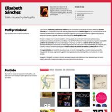 Web en HTML: CV Elisabeth Sánchez. Un proyecto de Diseño Web de Elisabeth Sánchez Hernández - 14.04.2015