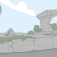 Layouts de "Angry Birds Toons", Rovio Entertaiment Ltd.. Animation project by Marc'Ban Grylls - 04.14.2015