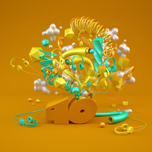 LOS 40: ANNUAL IMAGERY. Advertising, 3D, and Art Direction project by JVG - 04.15.2015