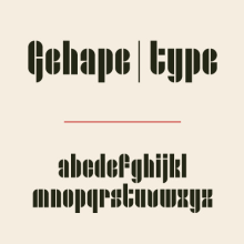 Gehape | type. Un proyecto de Diseño, Diseño editorial, Diseño gráfico, Tipografía y Caligrafía de Carlos Asencio - 18.04.2015