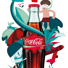 Coca Cola refresh. Un proyecto de Ilustración tradicional de manola argento - 22.04.2015