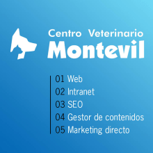 Centro Veterinario Montevil. Design interativo, Marketing, Multimídia, Web Design, Desenvolvimento Web, e Vídeo projeto de deOtraForma - 20.01.2015