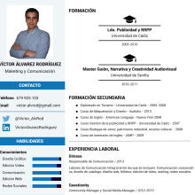 CV Víctor Álvarez Rodríguez. Design, Advertising, and Marketing project by Victor Alvarez Rodriguez - 05.26.2015