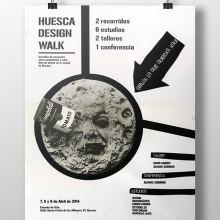 Huesca Design Walk. Un proyecto de Diseño, Ilustración tradicional, Br, ing e Identidad, Diseño editorial, Diseño gráfico y Collage de Geno Mel - 06.04.2014