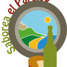 Logotipo Alimentos del Paraíso Natural. Design gráfico projeto de Almudena Cardeñoso - 04.05.2015