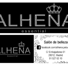 Alheña peluqueros. Rediseño del logo e identidad corporativa. . Design, Graphic Design, and Product Design project by Óscar Oliva Andrade - 03.05.2015