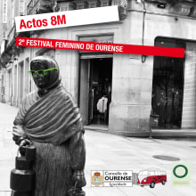 2º Festival feminino de Ourense. Graphic Design project by Beatriz López García - 03.06.2015