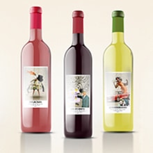 Botellas de vino. Graphic Design, and Product Design project by Luis Iborra - 05.09.2015