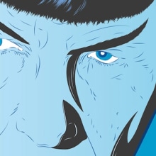 Spock. Ilustração tradicional projeto de Ferran Sirvent Diestre - 11.05.2015