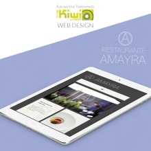 Restaurante Amayra Web Design. Web Design projeto de Raquel Paramio Sastre - 12.05.2015
