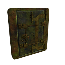 Bunker Heavy Door. 3D, and Game Design project by Sergio Espinosa Hernández - 05.13.2015