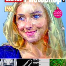 Ilustración con polígonos para la portada Nº 168 de FOTO DIGITAL Photoshop. Un proyecto de Ilustración tradicional y Diseño editorial de Luis Miguel Martín de Miguel - 14.05.2015