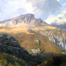Paisaje del Pirineo (oleo sobre lienzo). Un proyecto de Bellas Artes y Pintura de Ignacio Mendiara - 09.08.2014