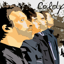 Coldplay. Ilustração tradicional projeto de Antonio Morales - 17.05.2015