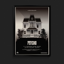 Psycho. Projekt z dziedziny Trad, c, jna ilustracja i  Kino użytkownika Eric Veiga Gullon - 17.05.2015