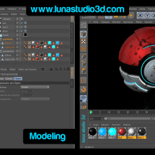 Pokebola 3D - Diseño. Design, 3D, Photograph, Post-production, and Product Design project by Andres Diaz - 05.17.2015