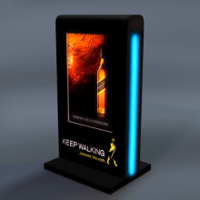 Totem 3D - Johnnie Walker . Design, Advertising, 3D, Furniture Design, Making, and Product Design project by Andres Diaz - 05.17.2015