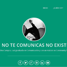Web con Wordpress. Desenvolvimento Web projeto de Cristina Campos Gambin - 18.05.2015