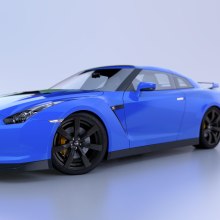 Nissan-GTR. Un proyecto de Ilustración tradicional, 3D, Diseño de juegos, Diseño de iluminación y Post-producción fotográfica		 de Omar Dujarick Mercedes - 19.05.2015