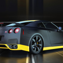 GTR Matte. Traditional illustration, 3D, Automotive Design, Lighting Design, Photograph, and Post-production project by Omar Dujarick Mercedes - 05.19.2015