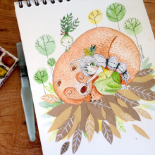 LADY BEAR. Un projet de Illustration traditionnelle de Lydia Sánchez Marco - 21.05.2015